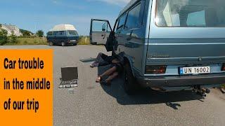 Vanagon trip to the famous "bird" island Runde in Norway. Jørgen got some problems with his Syncro