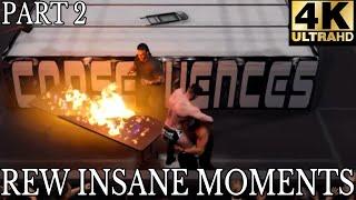 WWE 2K24 REW Insane Moments Part 2 CAW Universe Mode #cawuniverse #wwe2k24 #wwe2kcaw #wwe #wwegames