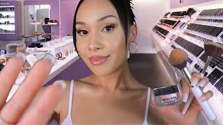 ASMR  The Lady On The Makeup Counter Does Your Makeup Personal Attention Roleplay + Layered sounds