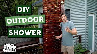 How To Build An Outdoor Shower Without A Plumber!