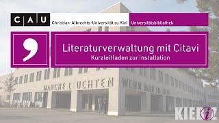 Tutorial: Literaturverwaltung mit Citavi – Kurzleitfaden zur Installation