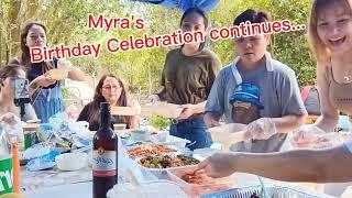 Myra's Birthday Celebration continues..