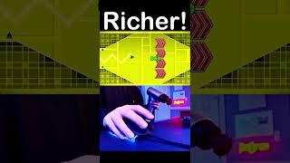 $0.01 vs $100,000 Extreme Geometry Dash Spam! #shorts