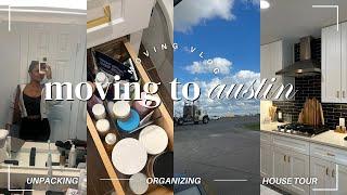 moving vlog | living in austin, organizing, shopping, & new house tour!