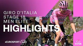 ELECTRIFYING SPRINT! ️ | Giro D'Italia Stage 18 Race Highlights | Eurosport Cycling