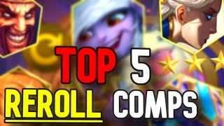 5 BEST ReRoll Comps for Set 13 - 1K+ LP TFT Coach