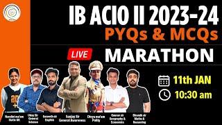 IB ACIO II 2023-24 PYQs & MCQs Marathon I #ibacio #upsc #english #maths #reasoning #ibnotification