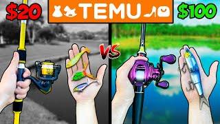 $20 vs $100 Temu Budget Fishing Challenge