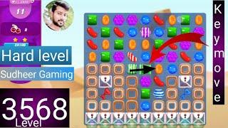 Candy crush saga level 3568 । No boosters । Hard level । Candy crush 3568 help । Sudheer Gaming