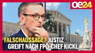 Falschaussage? Justiz greift nach FPÖ-Chef Kickl