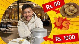 Rs 1000 Momo | Cheapest VS Expensive || Ft. Park Village | Aambo Momo | Tapari Momo