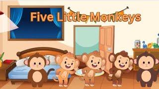 | Five Little Monkeys Jumping on the Bed | Kids Rhymes | Land of Melodies |