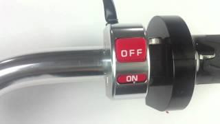 Motorcycle Engine Switch Black -- CTH197 engine switch CN from kiwav.com