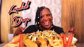 LOADED CHILI DOGS MUKBANG | LET'S TALK ABOUT IT!! | EAT WITH ME | 먹방