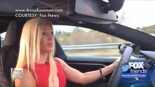 Can she drive hands free? Anna Kooiman Test Drives The New Tesla