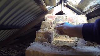 Removing an old existing chimney part 2 in the roof space