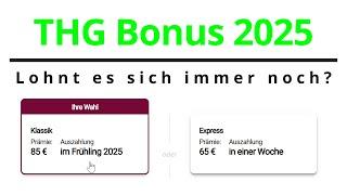 Lohnt sich der THG Bonus 2025 noch?