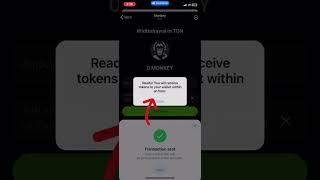 How to Withdraw MONKEY token to TONKEEPER wallet.