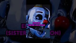 THE MAIN ANTAGONIST OF EACH FNAF GAME #shorts #fnaf #fnafedit
