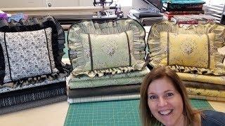 Double Ruffled Pillows!