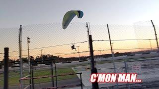 Random Guy on Paramotor Busts the Freedom Factory's Airspace