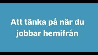 Distansarbete - hur jobbar man hemma på ett ergonomiskt sätt?