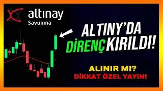 Altny Hisse Analiz - Yorum - Borsa Yorumları - Son Durum Teknik Analiz - Altınay Savunma - Alınır mı