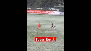 when the snow fall said no | snow game football | #shorts #youtubeshorts #snow #football #fifa