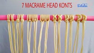 DIY | 7 Macrame Tutorial Starting Your Work - 7 Easy Larks Head Knots Variation