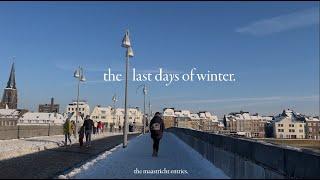 last days of winter in maastricht | thesis work, baking, nights out