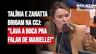 Talíria e Zanatta brigam na CCJ: "Lava a boca pra falar de Marielle!"