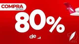 ¡Vuela con hasta 80% de descuento con TAR Aerolíneas!