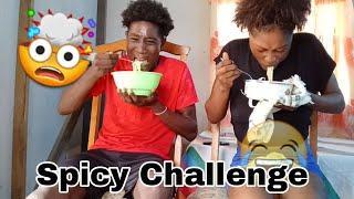 Spicy Noodles Challenge W / sis