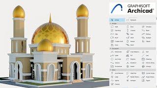 Architecture Mosque Design With Archicad