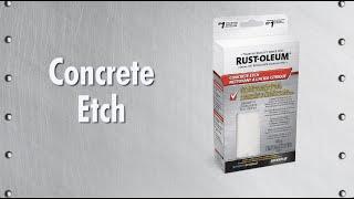 How to Apply Rust Oleum Concrete Etch | Concrete Garage Floor Coating | Step 2