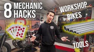 8 Bike Hacks for Cafe Racer & Motorcycle Mechanics!