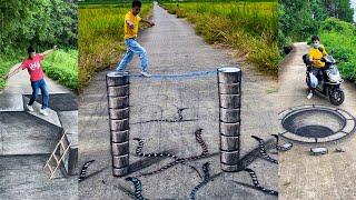 Just For Fun, Easy Way To Paint The 3D Art On The Road