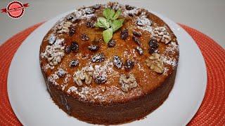 Torta de Auyama con Pasas y Nueces (Calabaza, Zapallo o Ayote) SUAVE, EXTRA ESPONJOSA, RIQUÍSIMA