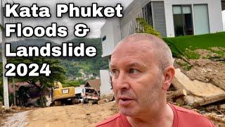 Kata Beach Phuket Thailand Landslide & Floods Update (sep 2024)