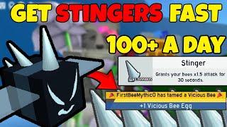 How To GET *STINGERS* Fast in Bee Swarm Simulator (Best Method)