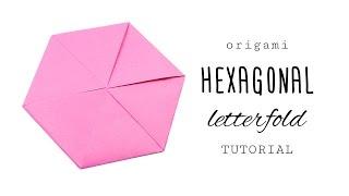 Origami Hexagon Letterfold Tutorial - Paper Kawaii