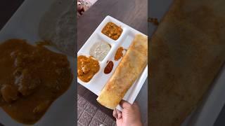 చదువుకుంటూనే ఒక చిన్న హోటల్ పెట్టాడు | IIt Special Chicken Dosa Recipe | Eating idli Curry #shorts