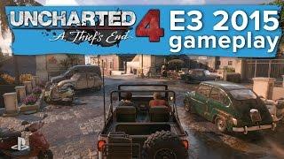 Uncharted 4 Gameplay - E3 2015 Sony Conference - 7 minutes of driving and shooting!