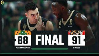 Panathinaikos - Monaco 88-91 | Euroleague R12 Highlights | 29.11.2024