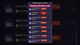 Tapswap All Video Code, Tapswap Video Code Daily #hamsterkombat #crypto #btc #tapswap