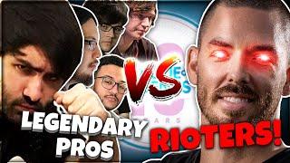 Five Legendary Pros vs Five Rioters! (Birthday Beat Up)  | Voyboy