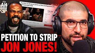 Petition to STRIP Jon Jones Goes Viral, Tom Aspinall Makes ‘Champion’ Announcement, Helwani Reacts