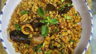 طريقة تحضير مقرونة بغلال البحر على طريقة المطاعم التونسية Tunisia’s Sea Food Pasta recipes 