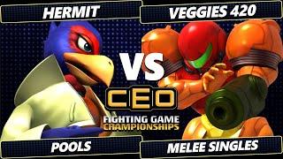 CEO 2024 - Hermit (Falco) Vs. veggies420 (Samus) Smash Melee - SSBM