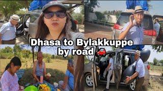 Dharamshala to Bylakkuppe by road # late pala  with my younger sister #tibetan vlogger